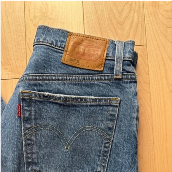 Like-New- Levi's Premium 501 Skinny Stretch Jeans Jive Hushed (25/28) - Picture 5 of 11